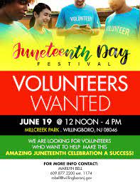 Willingboro HandS will be tabling at this years' Juneteenth Festival 